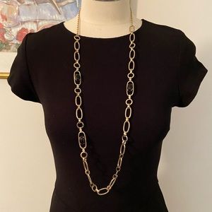 Long Gold Tone Necklace